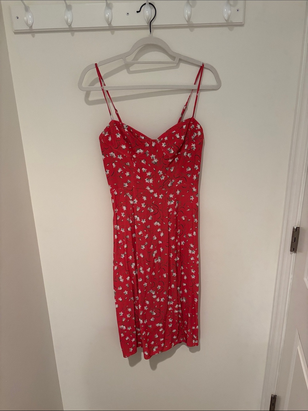 Sunday Best Red Floral Midi Sundress